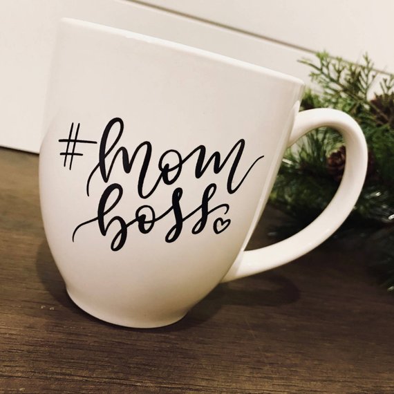 Mom Boss Coffee Mug by Green Leaf Designs